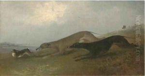 Hare coursing by Samuel Spode