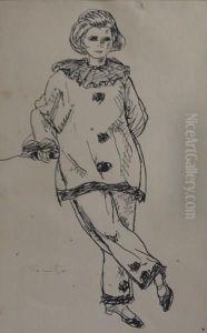 Arlechin by Nicolae Tonitza