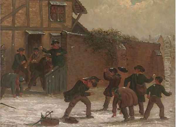 The snowball fight by Thomas Smythe