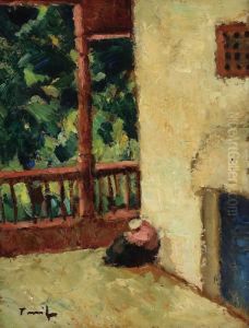 Tartar Woman In The Veranda by Nicolae Tonitza
