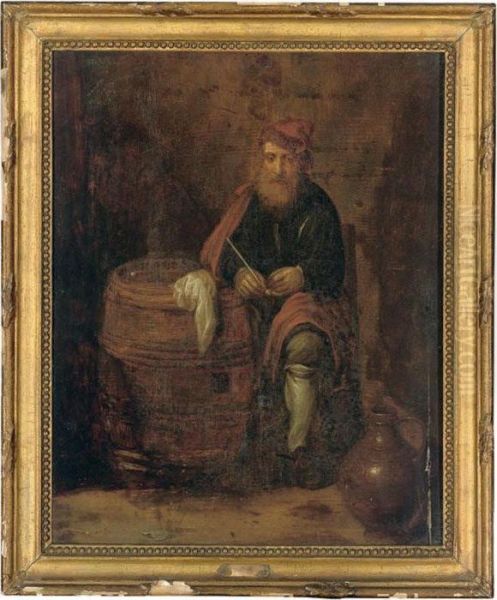 A Pipe Smoker In An Interior - view 1