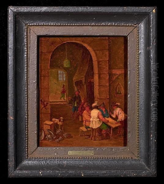 Toorenvliet, ?: Men Having A Break In An Inn. Inscripted J. T - view 1