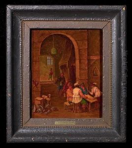 Toorenvliet, ?: Men Having A Break In An Inn. Inscripted J. T
