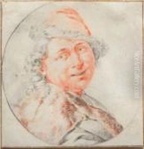 A Study Of A Man's Head by Jacob Van Toorenvliet