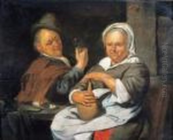 Man En Vrouw In Interieur - view 1