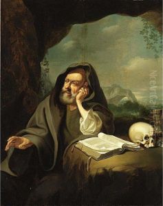 St. Jerome In Penitence by Jacob Van Toorenvliet