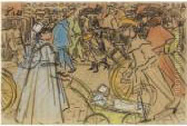 Figuren Op Parijse Boulevard - view 1