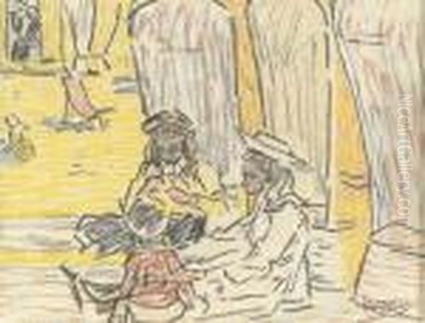 Children On The Beach - view 1
