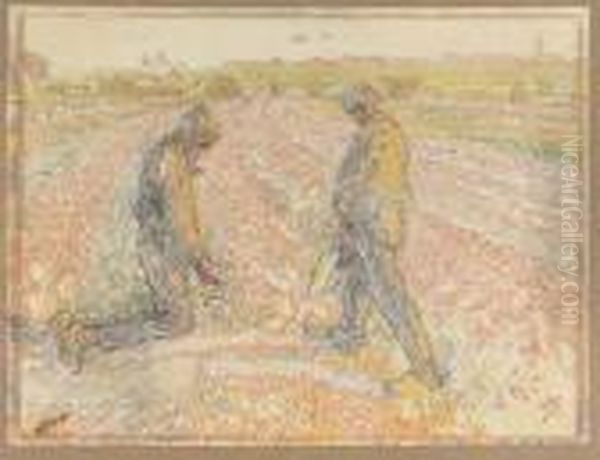 Gathering Potatoes - view 1