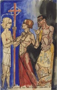 Niemand Kan Twee Heeren Dienen by Jan Toorop