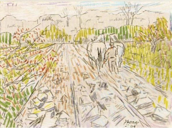 Ploegende Boer - view 1