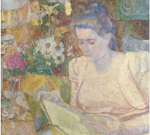 Portret Van Mevrouw M.j. De Lange by Jan Toorop