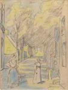 Village Street, Domburg by Jan Toorop