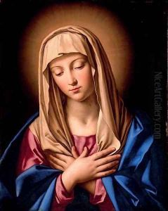 The Madonna in prayer by Giovanni Battiata Salvi, Il Sassoferrato