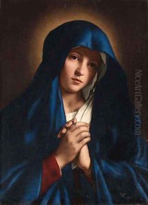 The Madonna at prayer 4 by Giovanni Battiata Salvi, Il Sassoferrato