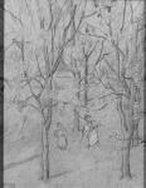 Two Girls In A Forest - view 1