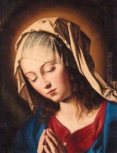 The Madonna at Prayer by Giovanni Battiata Salvi, Il Sassoferrato