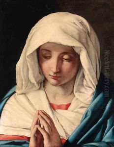 The Madonna at Prayer 2 by Giovanni Battiata Salvi, Il Sassoferrato