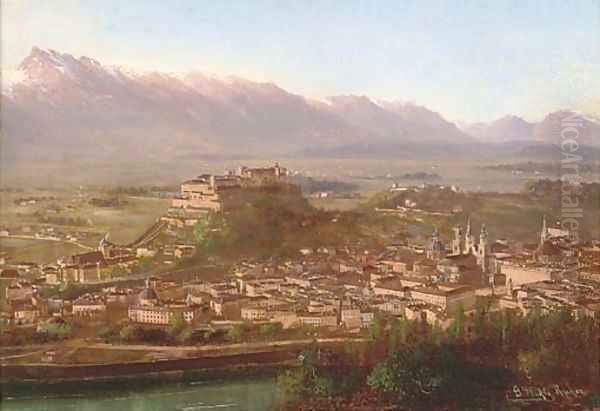 View over Salzburg, Austria - view 1