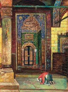 Before A Mosque by Gyula Tornai