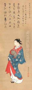 Courtesan by Nishikawa Sukenobu