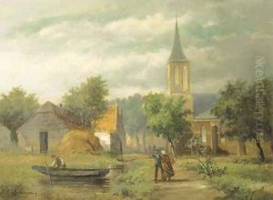 A tranquil village by Piet Schipperus