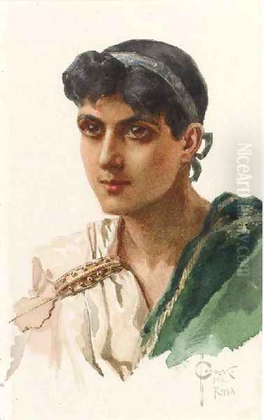 Portrait of a Roman in Green Toga - view 1