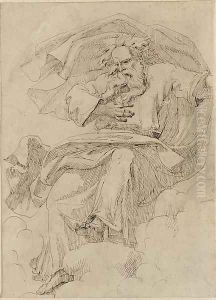 God the Father seated among clouds