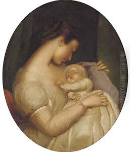 Mother and child by James Sant