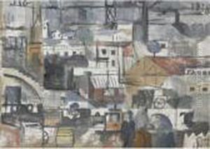 Paisaje Urbano, Barcelona by Joaquin Torres-Garcia