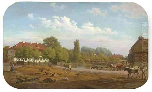 A view of the village of Hohen Demzin, Mecklenburg Vorpommern, Germany - view 1