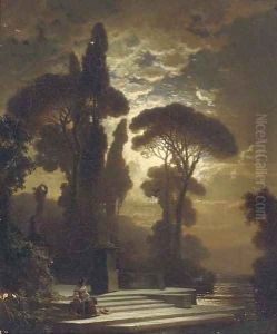 Contemplation by moonlight by Bernhard Stange
