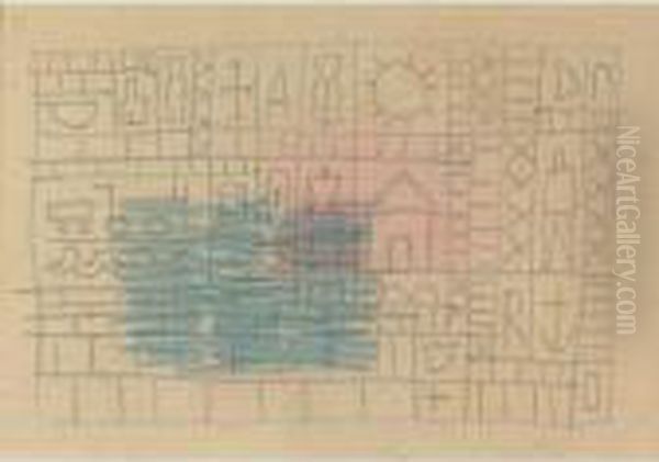 Group Of Five Drawings:
Structure; Port Composition; Pintura Constructiva; Constructivo With
Mask And Fish; Constructivo With Mask - view 1