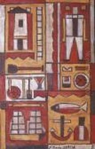 Constructif Avec Ritmes Denteles by Joaquin Torres-Garcia