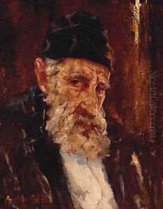 An Elderly Bearded Gentleman, Bust Length, Wearing A Hat An Elderly Bearded Gentleman, Bust Length, Wearing A Hat