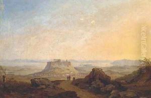 A capriccio of the Parthenon, Athens by Greek School