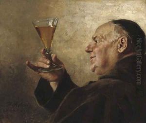 The winetaster by Heinrich Stelzner
