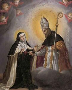 The vision of a female Saint The vision of a female Saint