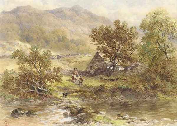 The stepping stones (illustrated); and Driving the cattle home - view 1