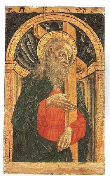 Saint Andrew, in an architectural niche - view 1