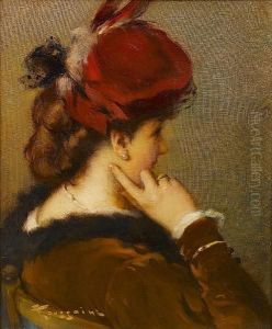 The Red Hat by Fernand Toussaint
