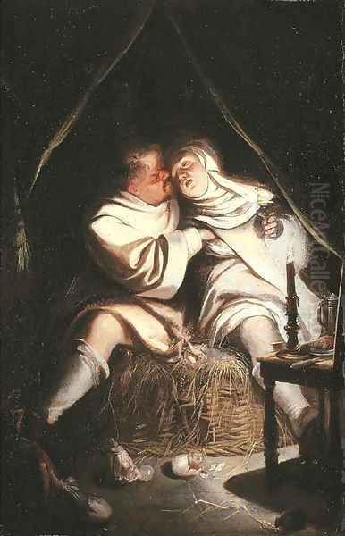 A monk seducing a nun - view 1