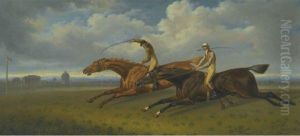 The Celebrated Match Between Sir
 Joshua And Filho Da Puta At Thecraven Meeting, Newmarket