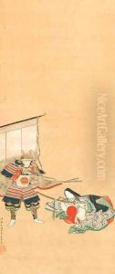 The night attack on Horikawa palace Yoshitsune and Lady Shizuka The night attack on Horikawa palace Yoshitsune and Lady Shizuka