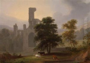 Landschaft Mit Einer Klosterruine