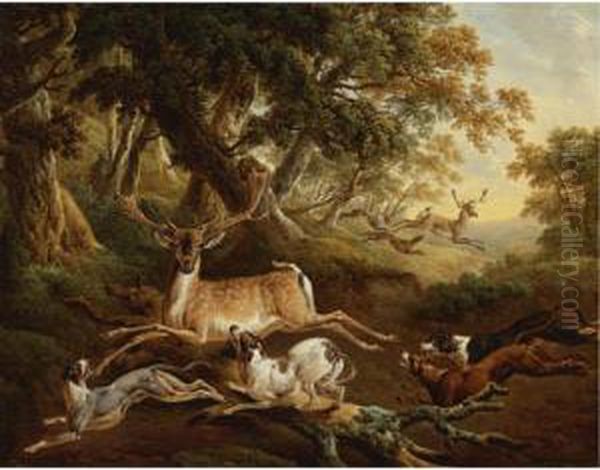 The Stag Hunt by Charles Towne