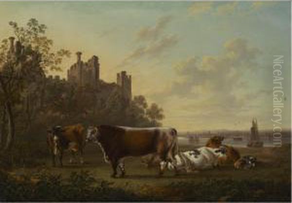 Longhorn Cattle, The Property Of Robert Parker Of Extwistle And Cuerden - view 1