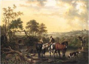 A Rest By The River by Charles Towne