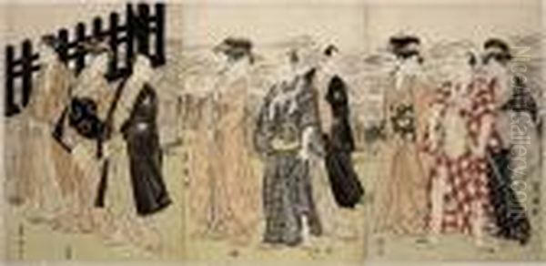 Kabuki Actors And Beauties - view 1