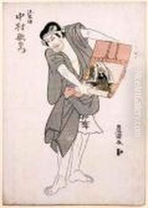 Oban Tate-e Representant L'acteur Nakamura Utaemon En Pied